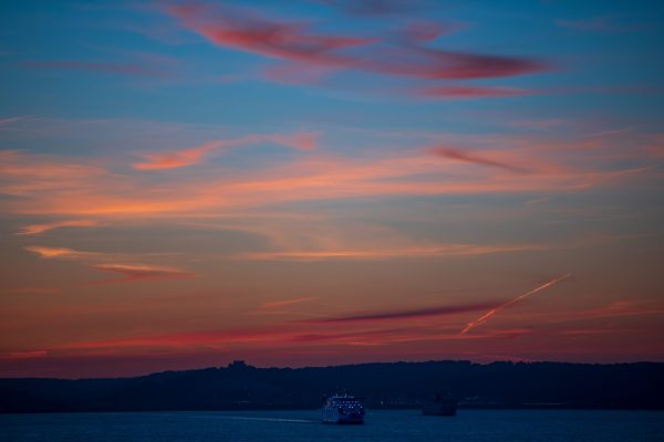 arijit-sarkar-england-shore-sunrise-with-red-cloud