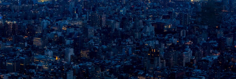 New York-Blue hour-city view