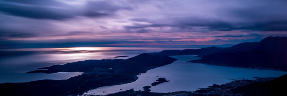 arijit sarkar view kotor bay budva sunset long exposure