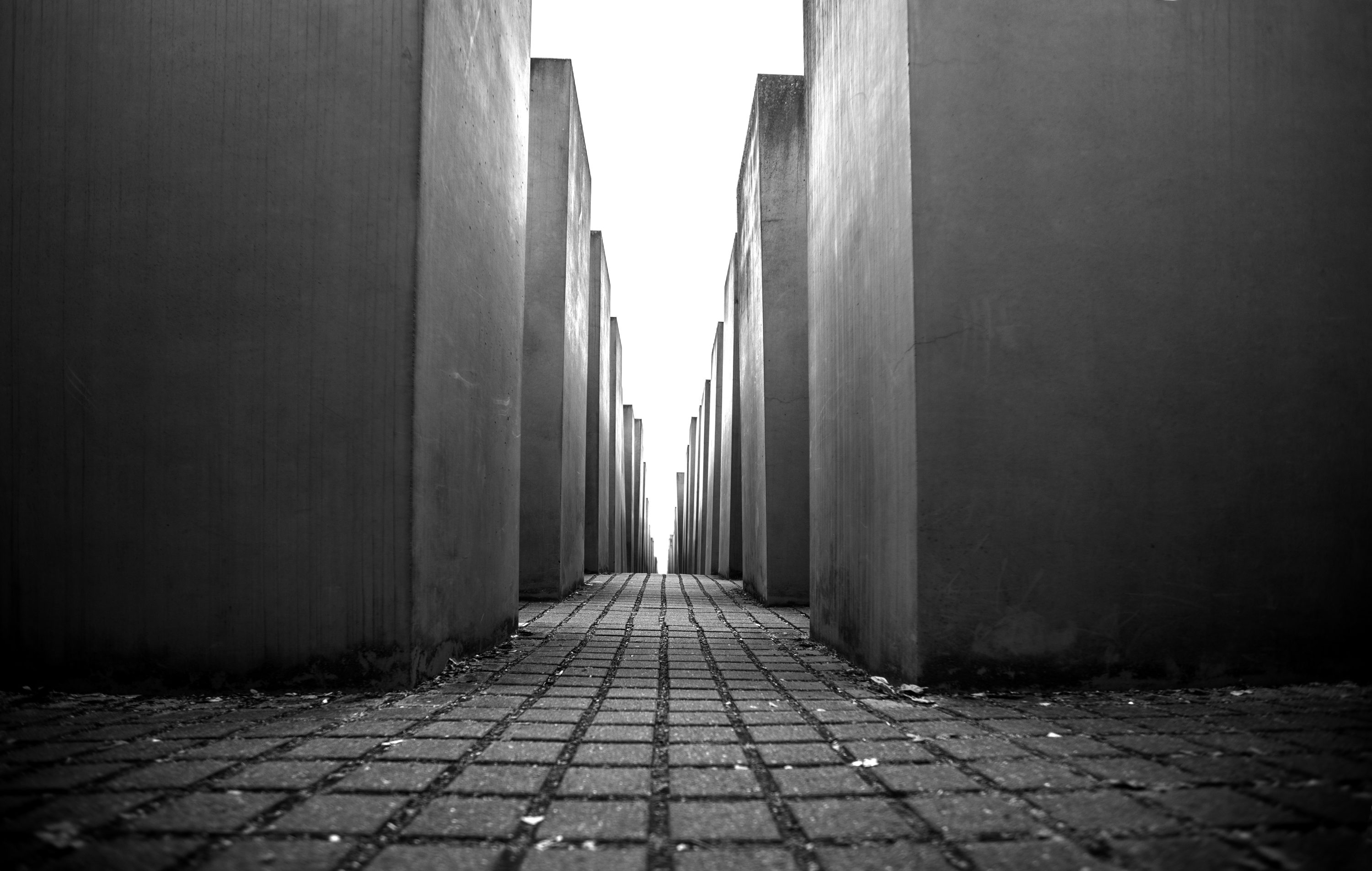 jewish memorial path from below
